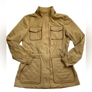 Polo Golf Ralph Lauren Women's Quilted Leather Trim Logo Jacket Sz M Never worn